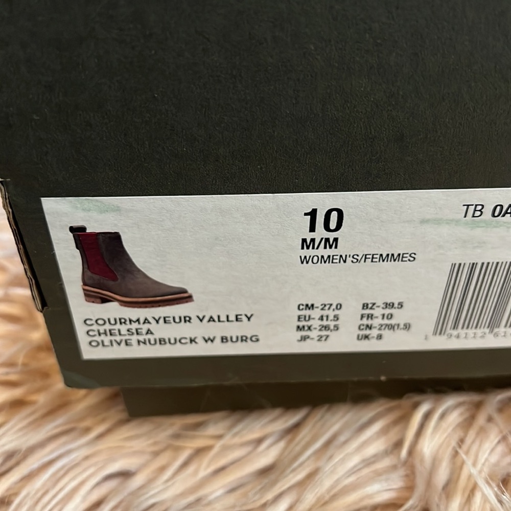 timberland booties COURMAYEUR VALLEY CHELSEA BOOTS green new - Picture 10 of 15
